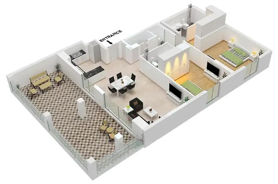 Lux The La Mer Infinity View - Luxury Boho Suite 1 Dubai 0*,  United Arab Emirates
